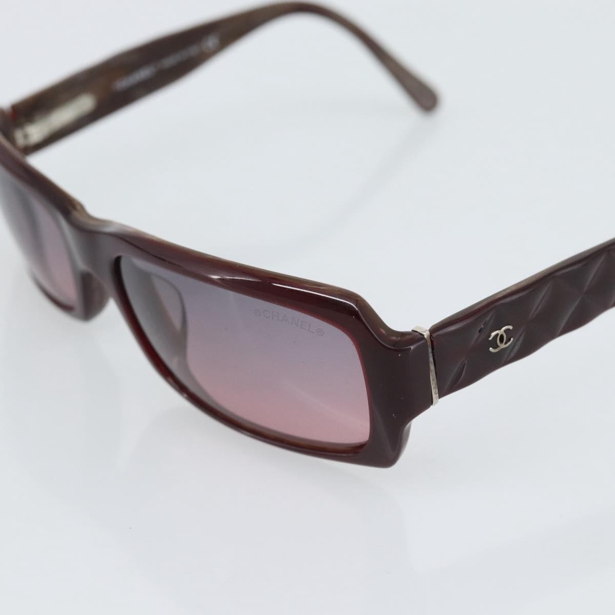 Chanel Brown Quilted Sunglasses