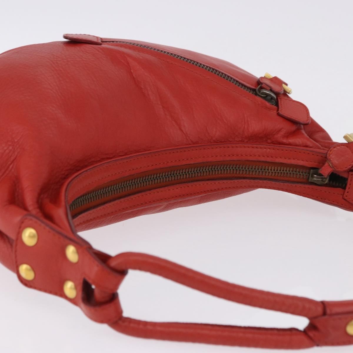 Ferragamo Red Leather Hobo Bag