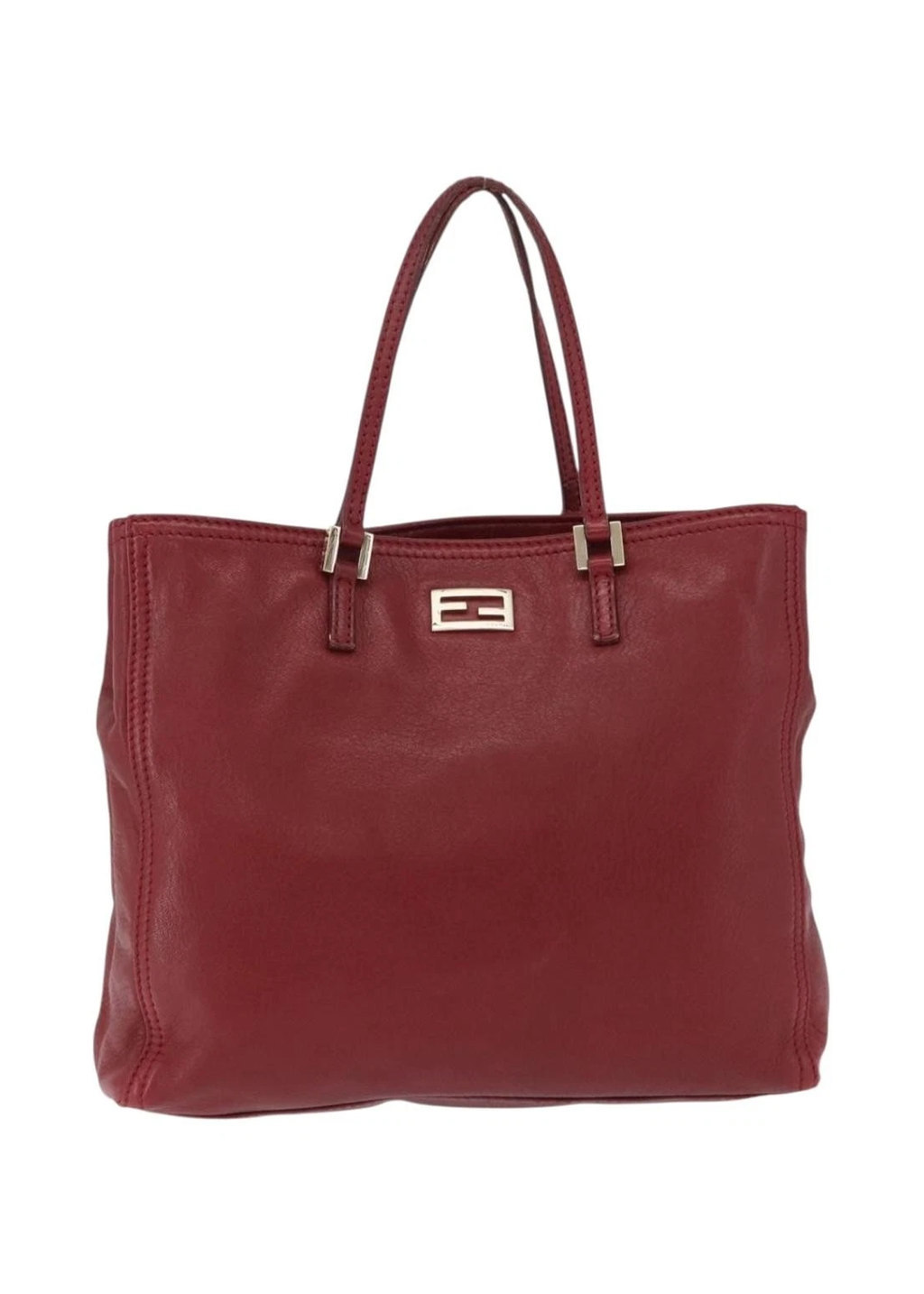 Fendi Red Leather Tote