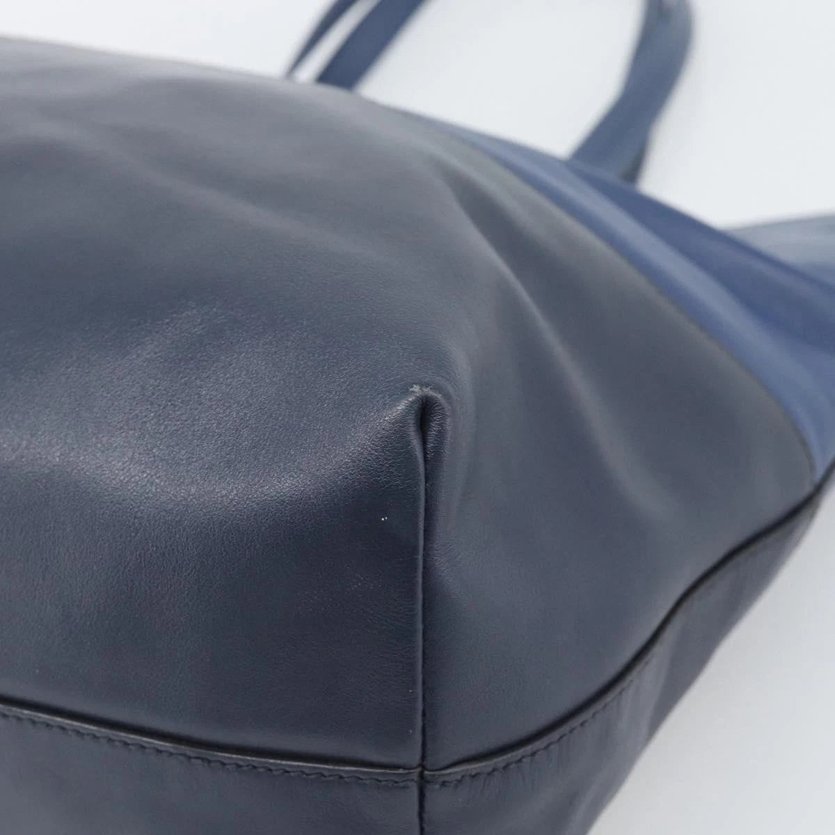 Miu Miu Blue Leather Tote
