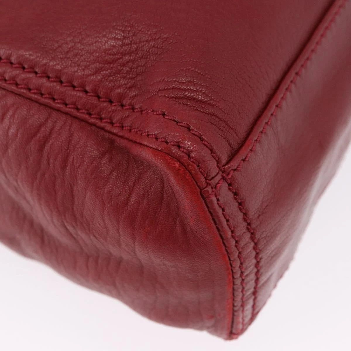 Fendi Red Leather Tote