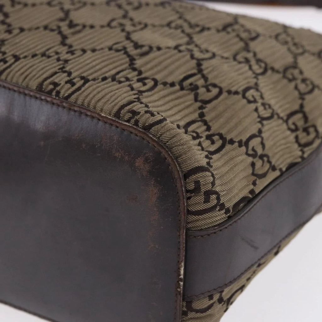 Gucci Monogram Pleated Shoulder Bag