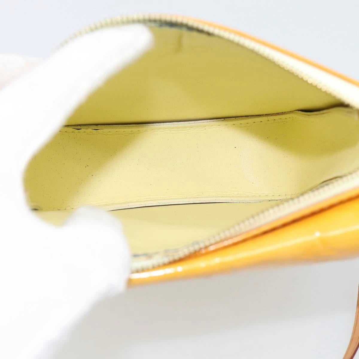 Louis Vuitton Yellow Vernis Handbag