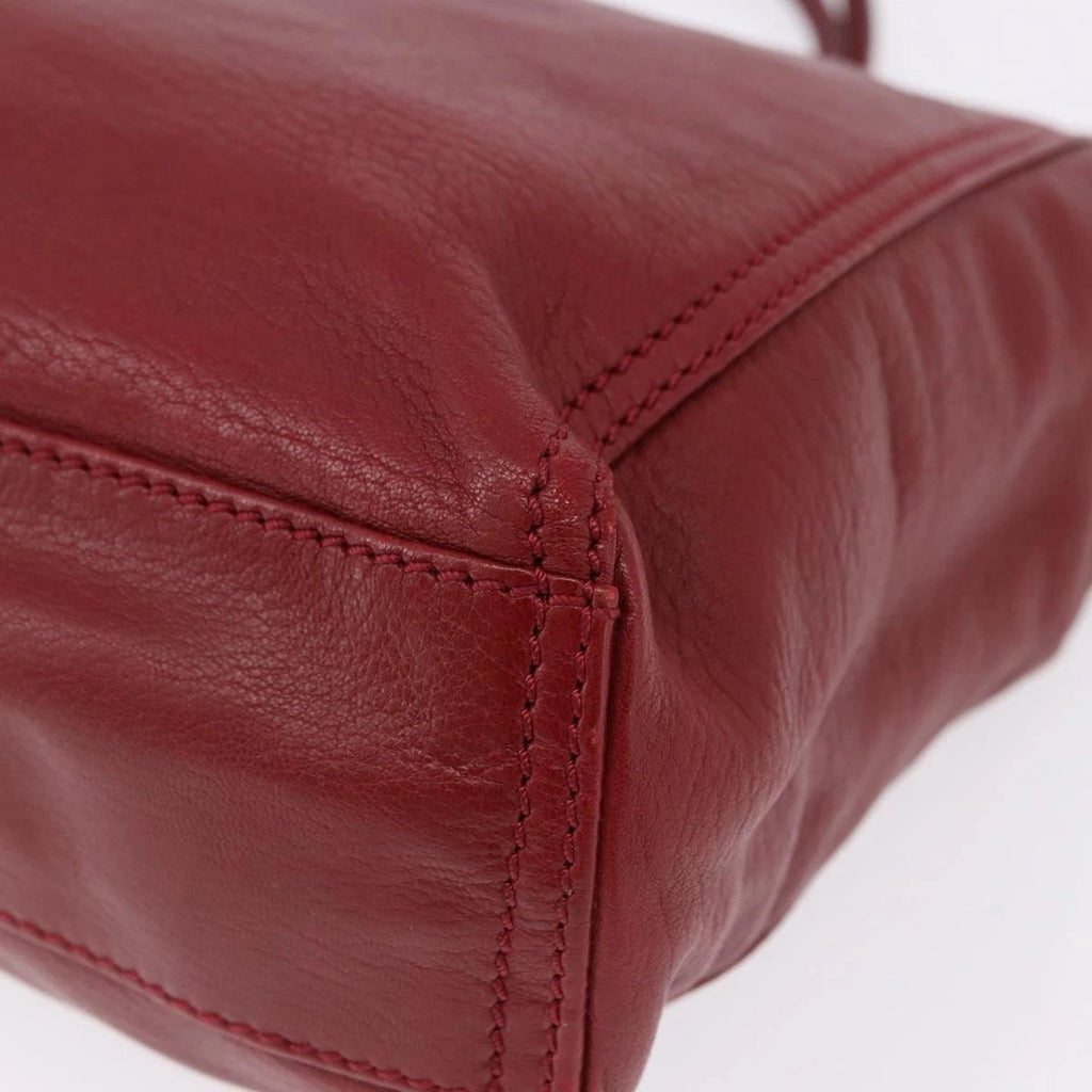 Fendi Red Leather Tote