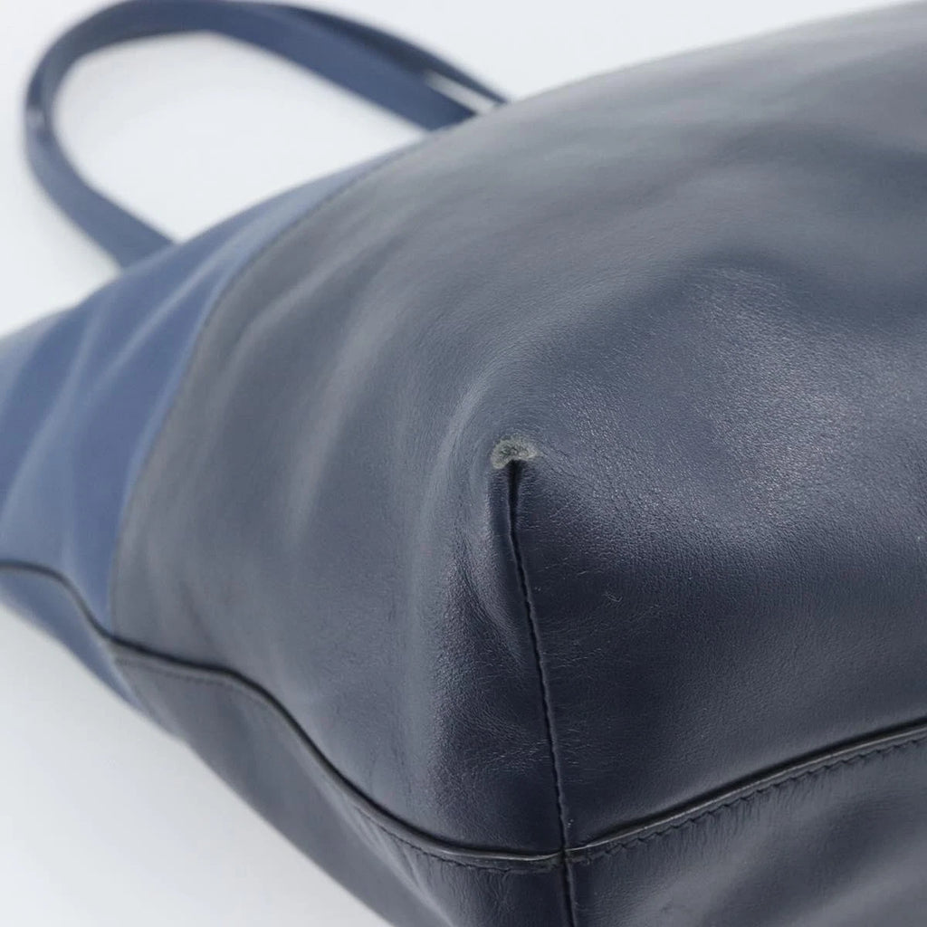 Miu Miu Blue Leather Tote