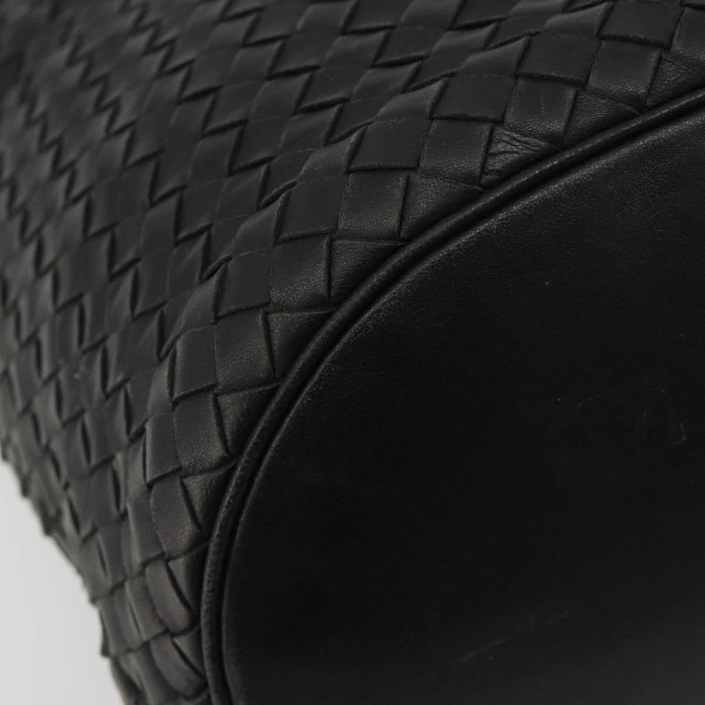 Bottega Veneta Intrecciato Black Bucket Bag