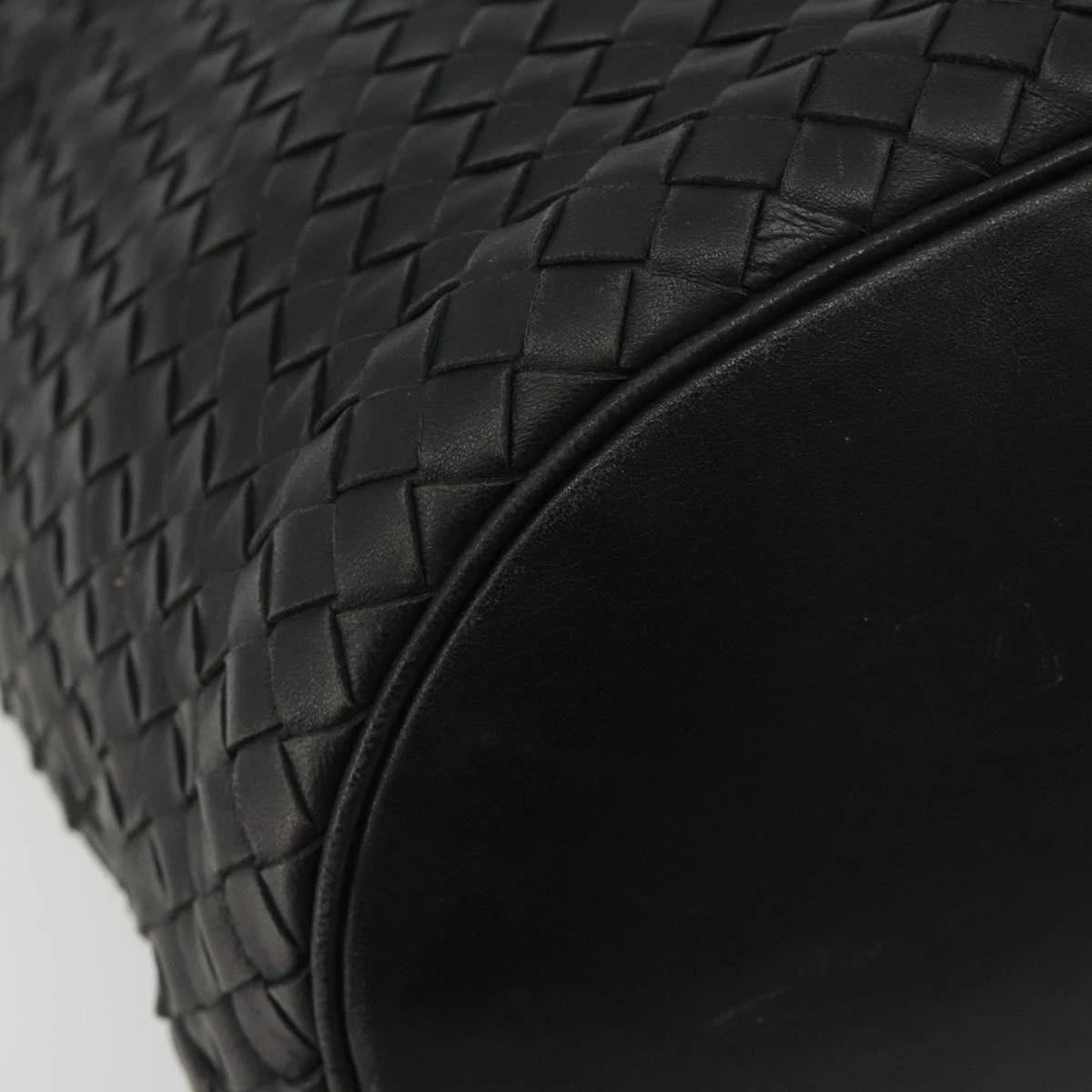 Bottega Veneta Intrecciato Black Bucket Bag