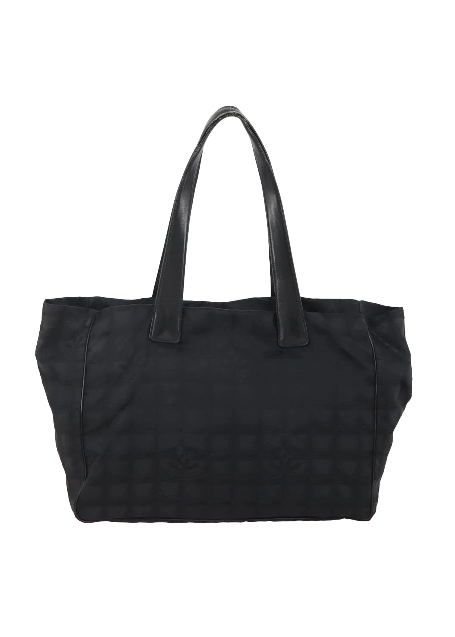 Chanel Black Monogram Travel Tote