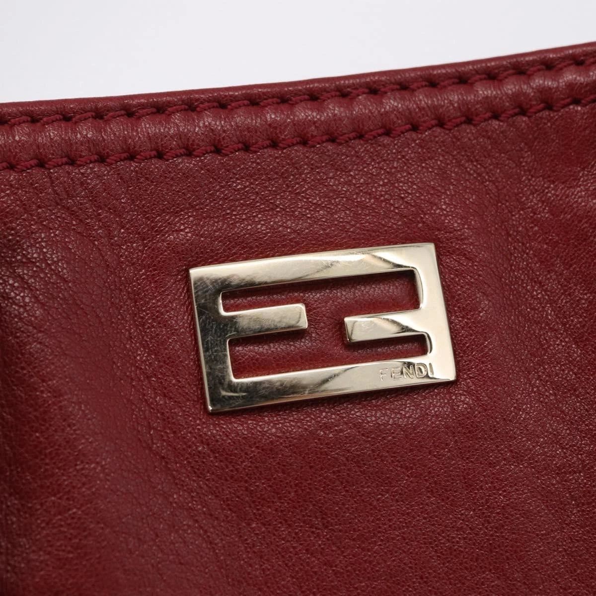 Fendi Red Leather Tote