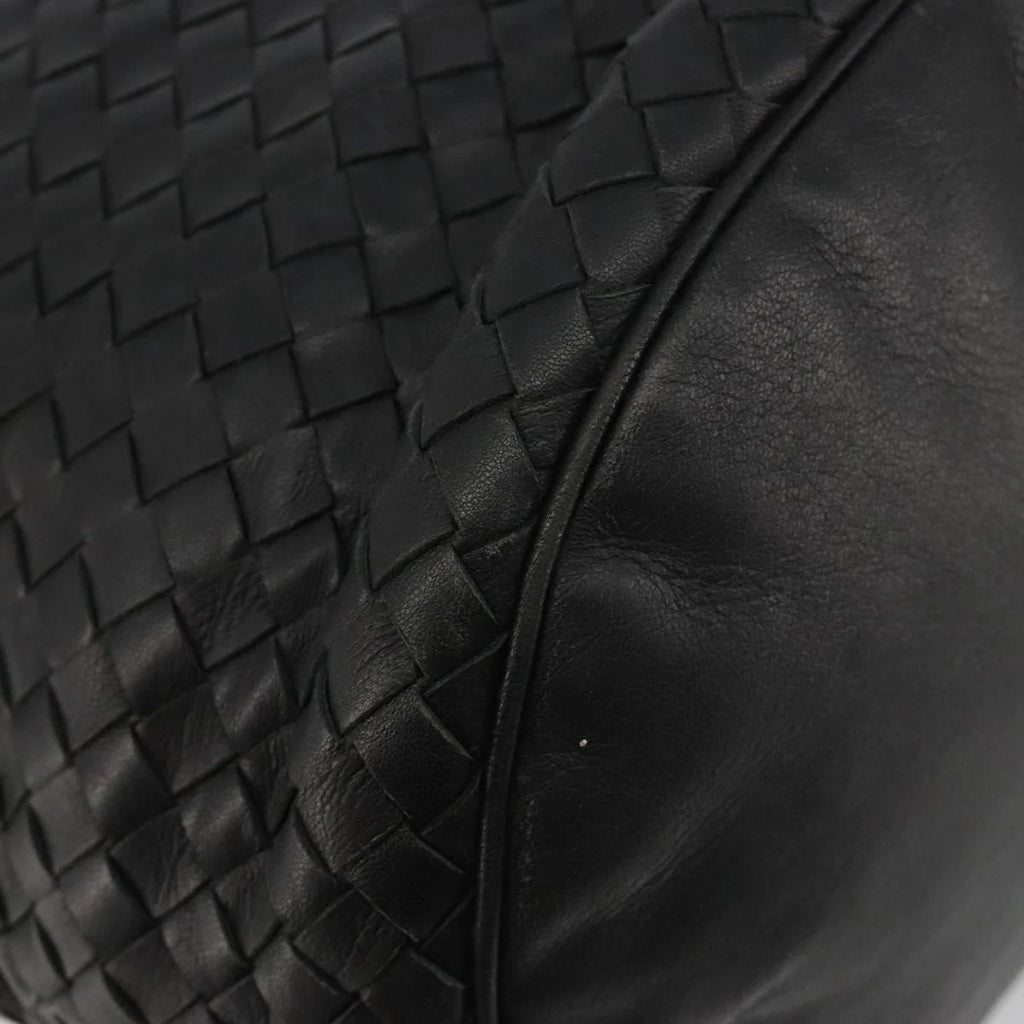 Bottega Veneta Intrecciato Black Bucket Bag