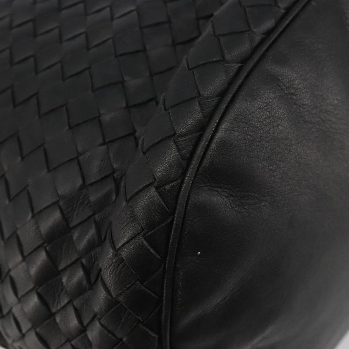 Bottega Veneta Intrecciato Black Bucket Bag