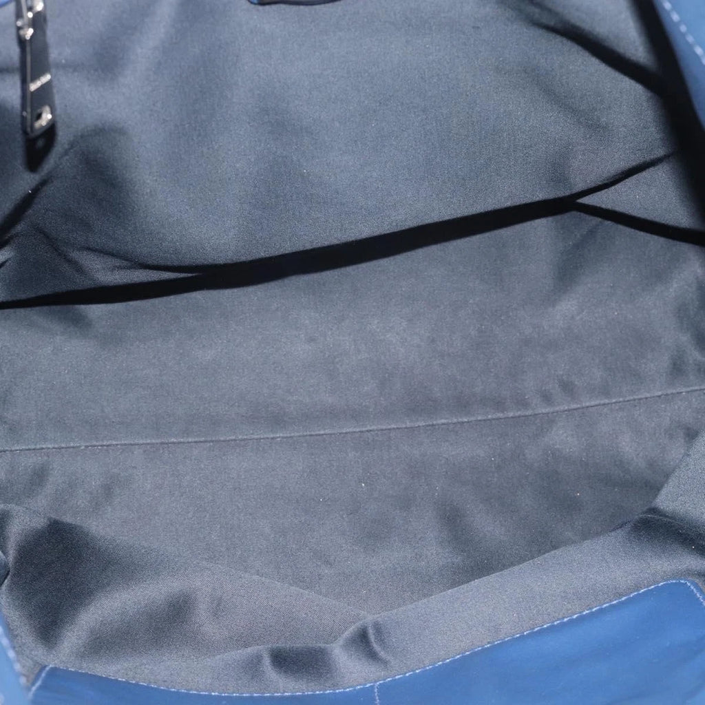 Miu Miu Blue Leather Tote