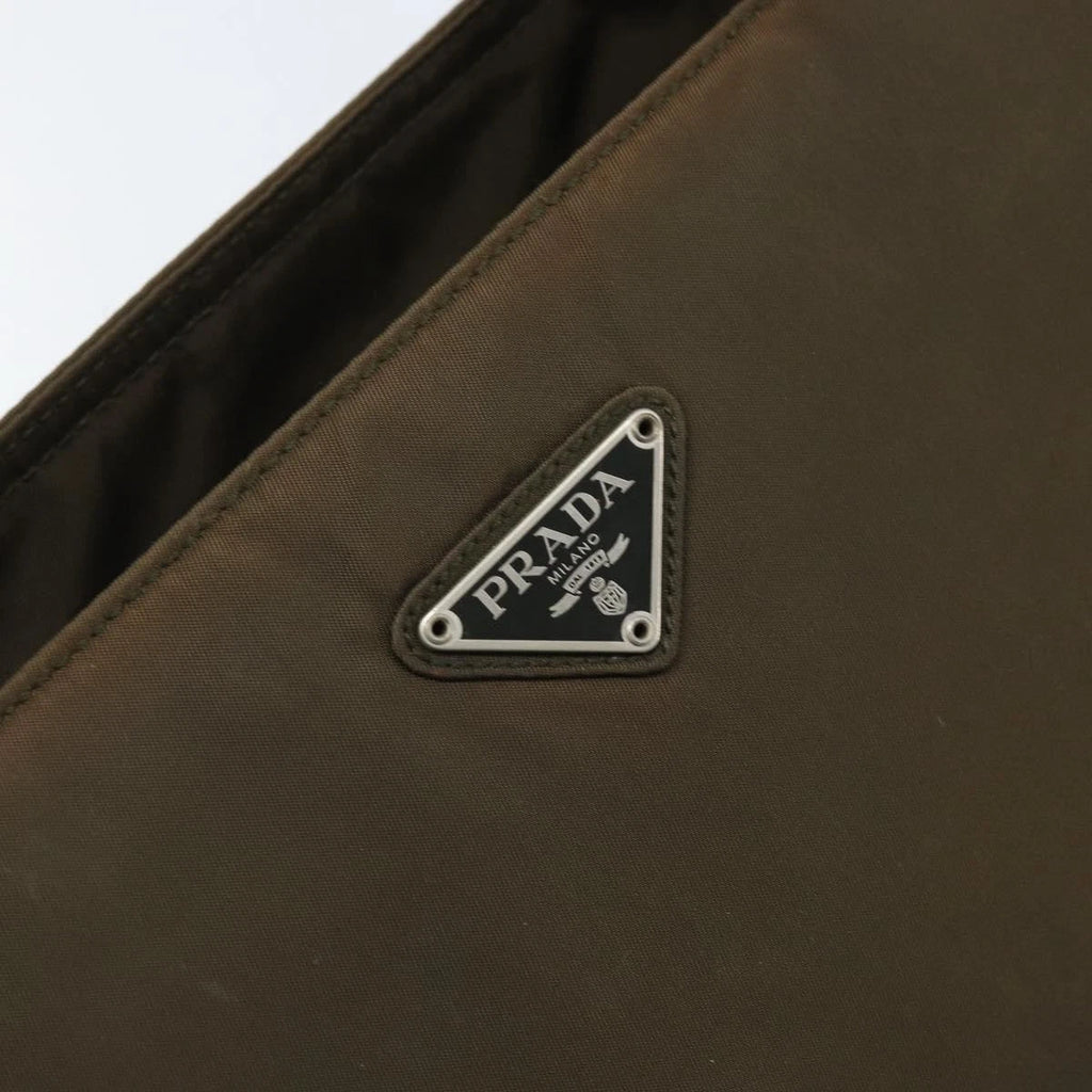 Prada Brown Nylon Handbag