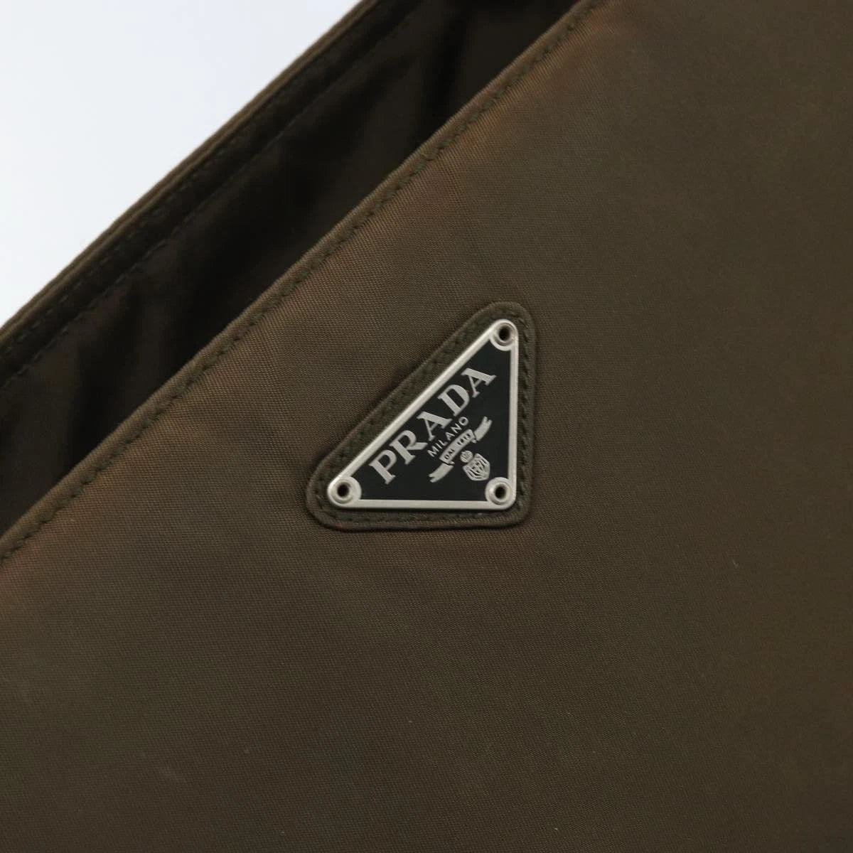 Prada Brown Nylon Handbag