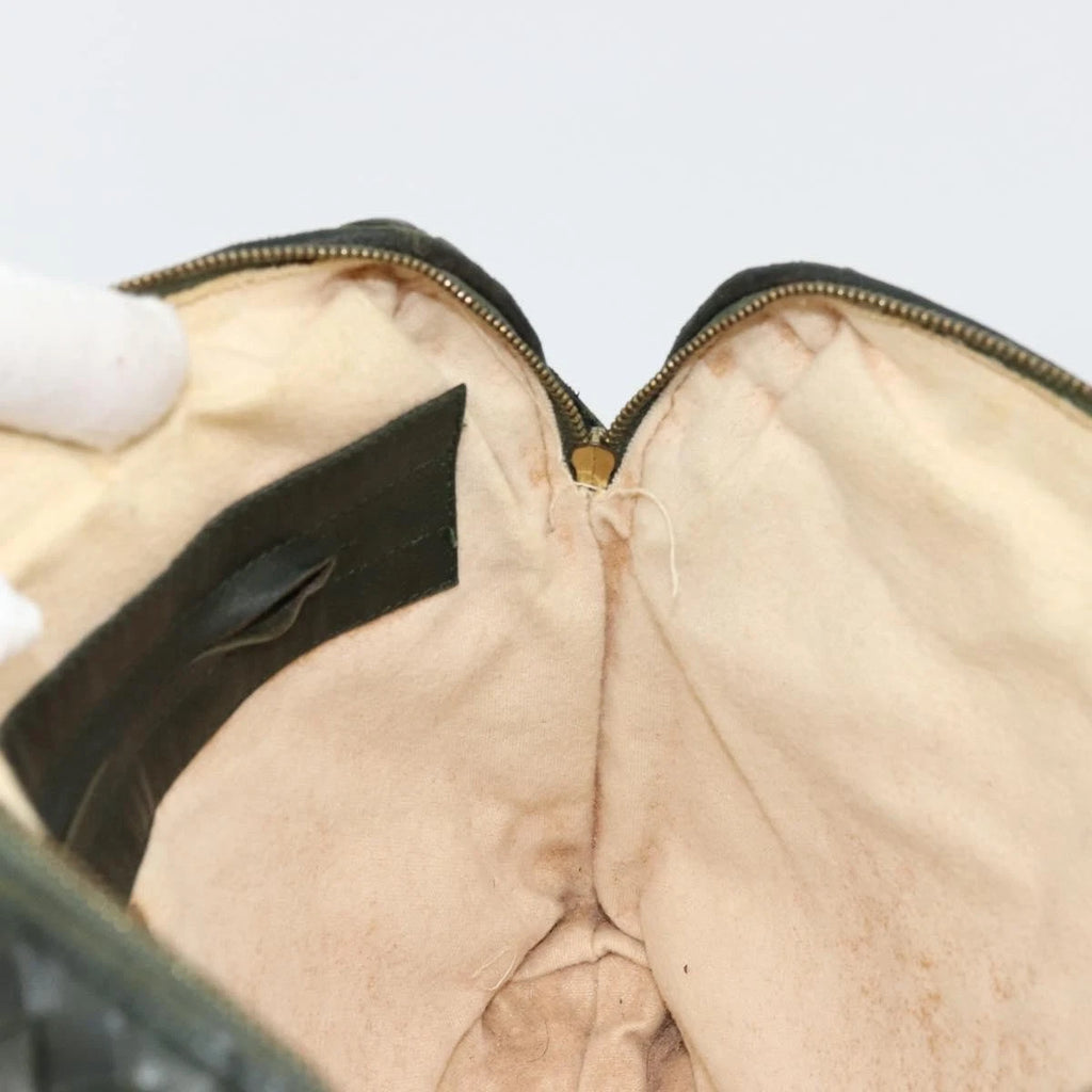 Bottega Veneta Intrecciato Dark Green Shoulder Bag