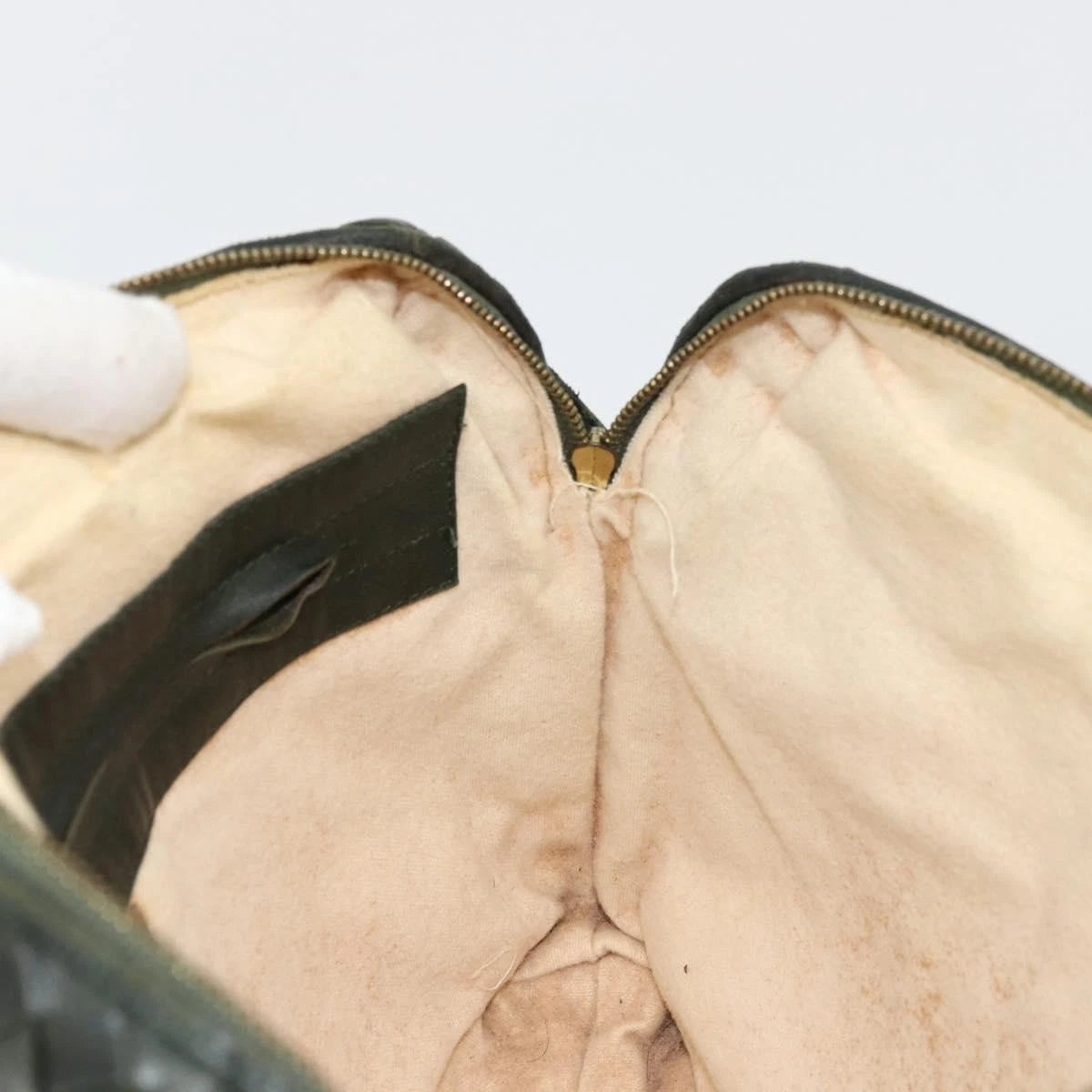 Bottega Veneta Intrecciato Dark Green Shoulder Bag