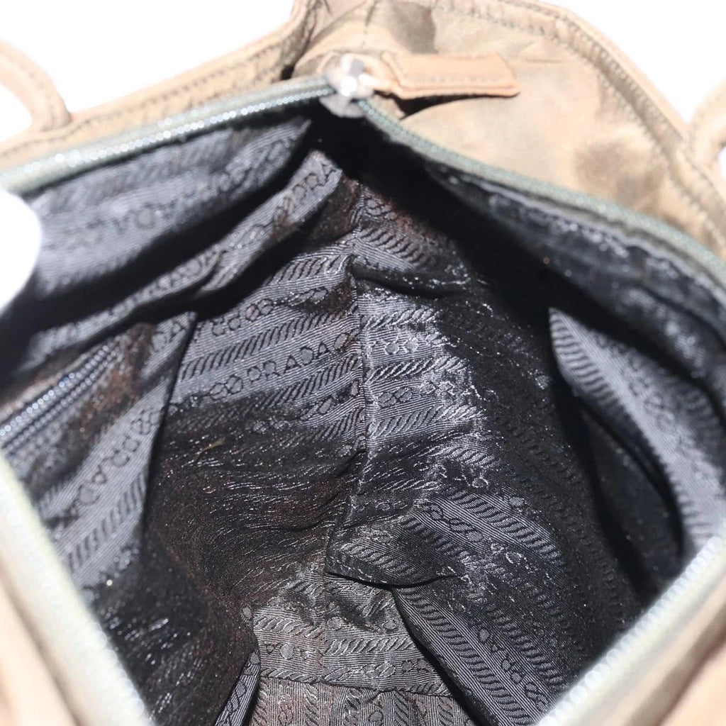 Prada Brown Nylon Handbag