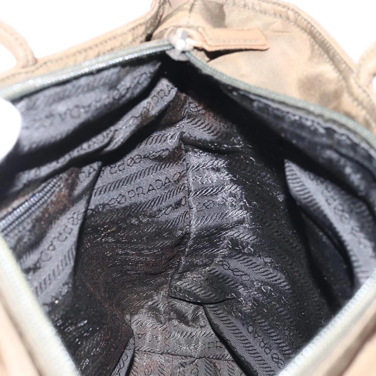 Prada Brown Nylon Handbag