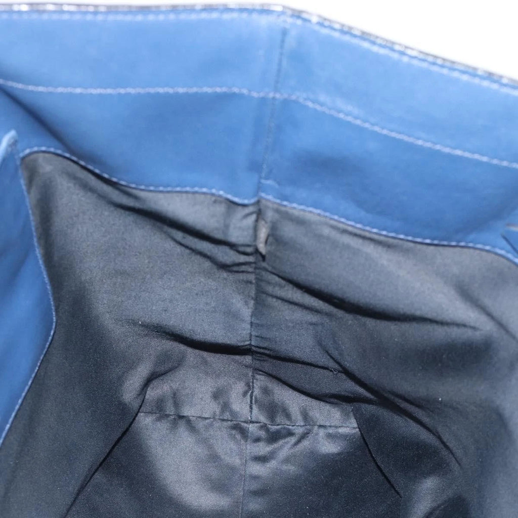 Miu Miu Blue Leather Tote