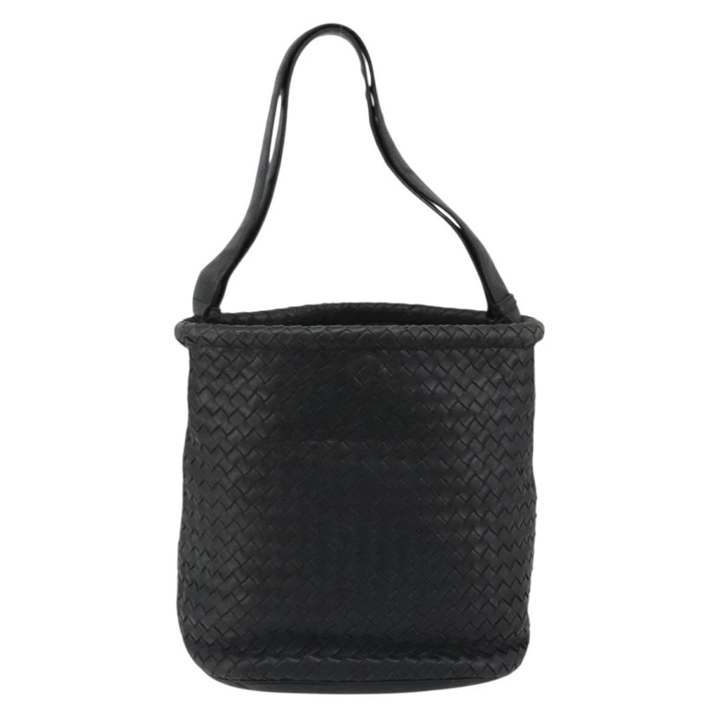 Bottega Veneta Intrecciato Black Bucket Bag