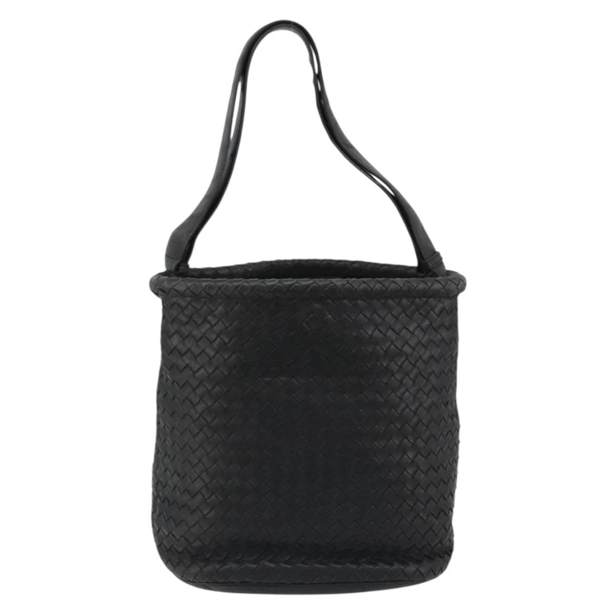 Bottega Veneta Intrecciato Black Bucket Bag