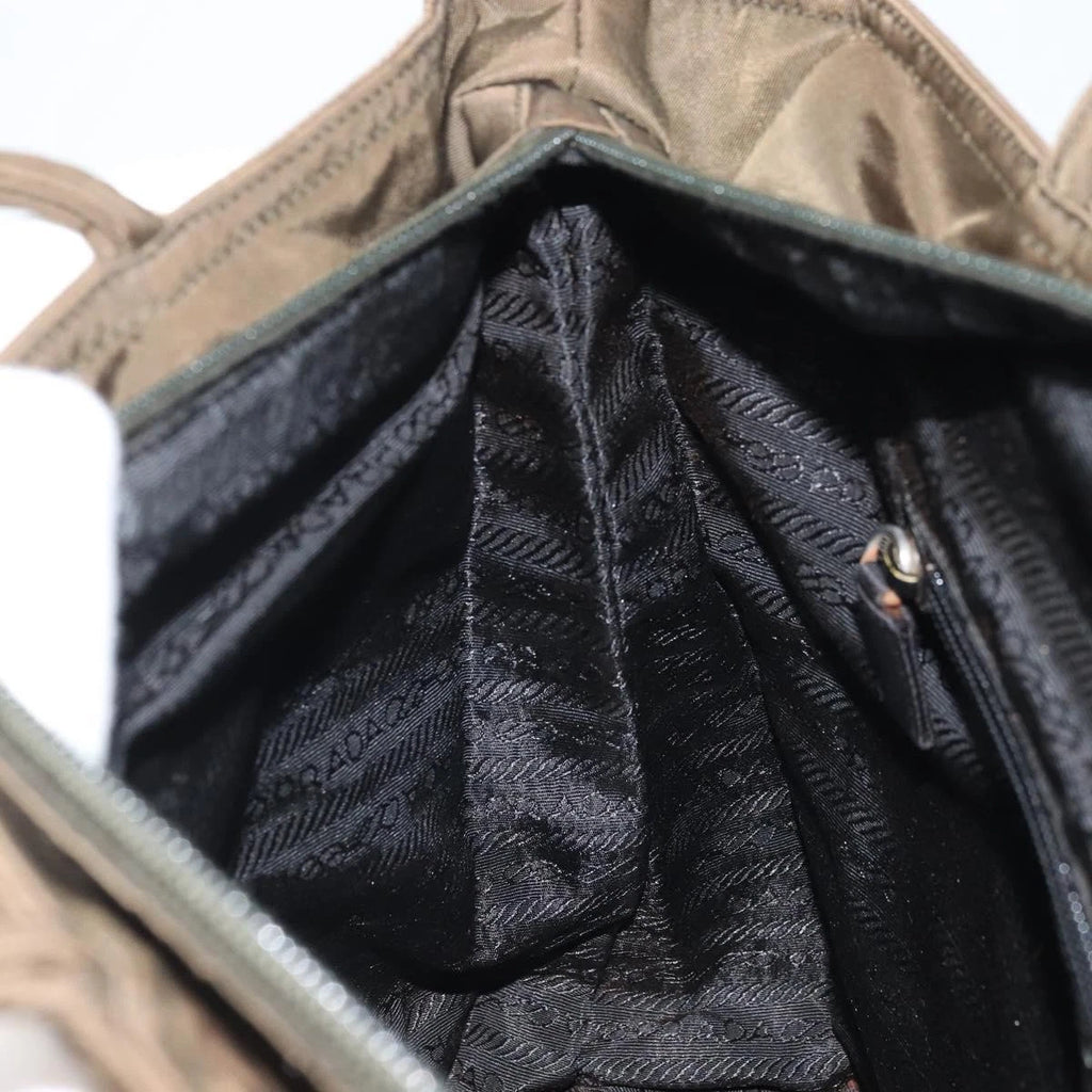 Prada Brown Nylon Handbag