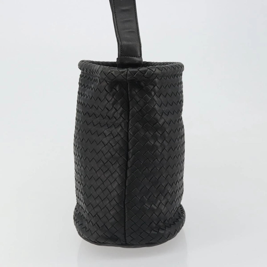 Bottega Veneta Intrecciato Black Bucket Bag