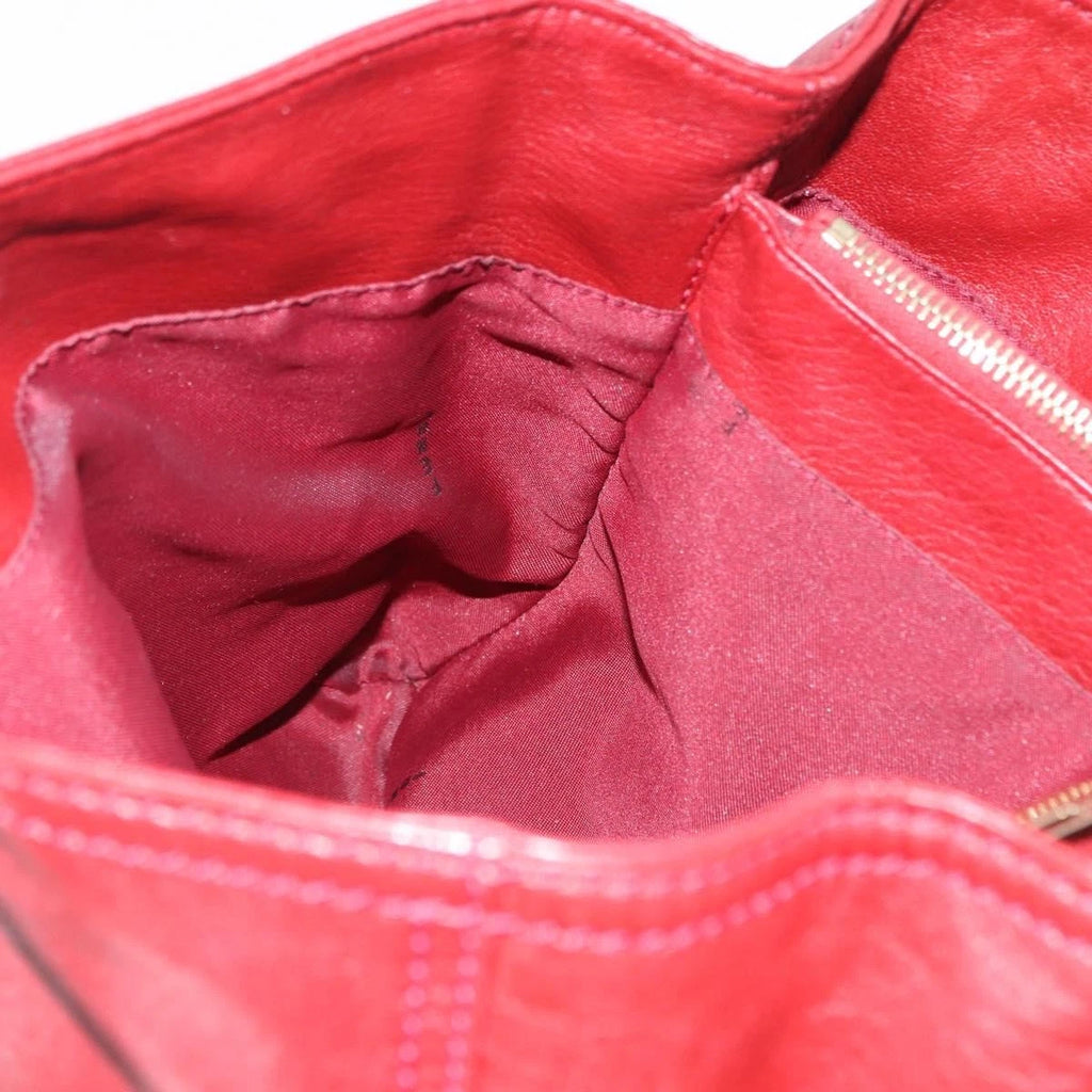 Fendi Red Leather Tote