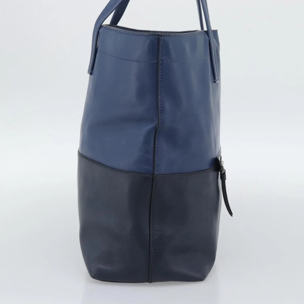 Miu Miu Blue Leather Tote