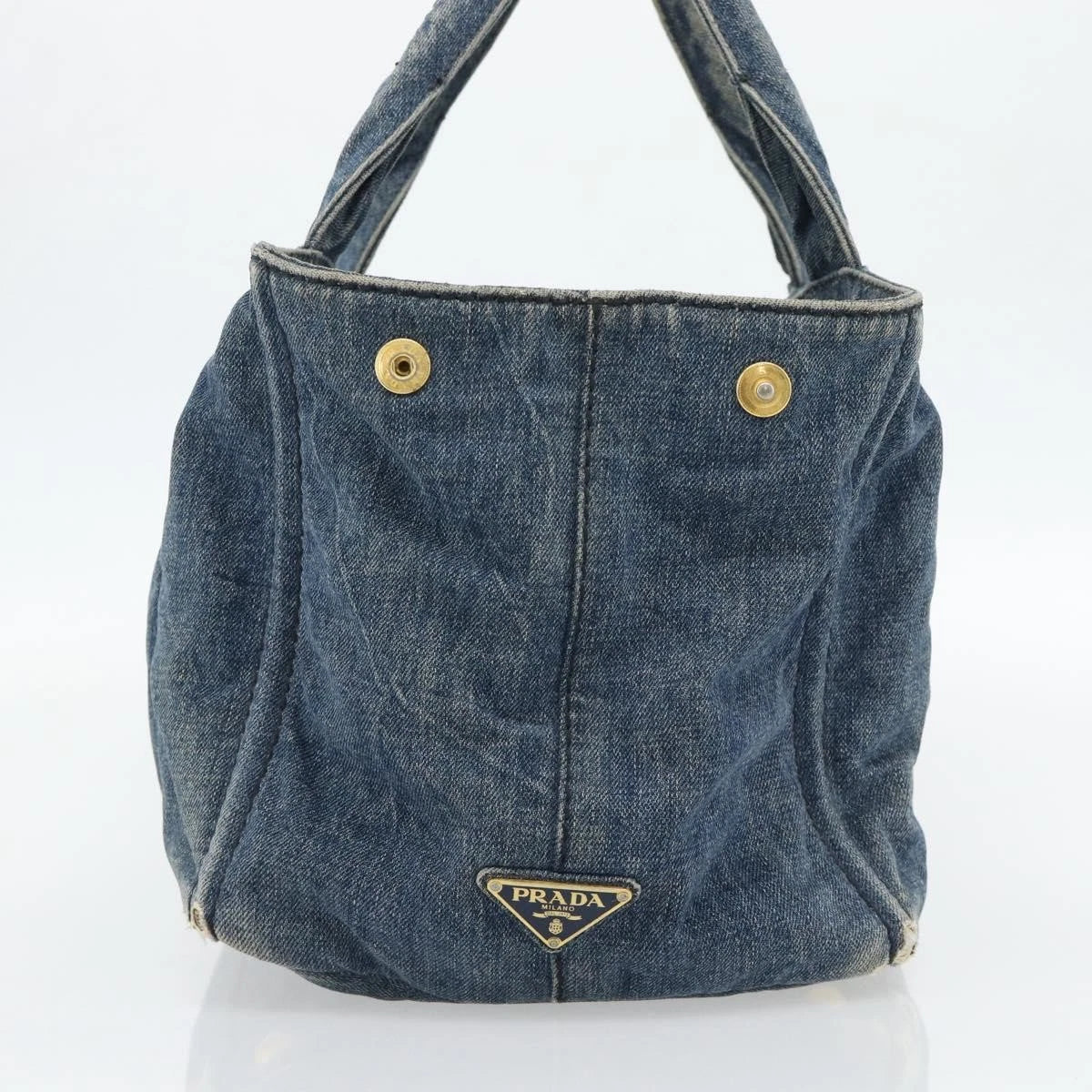 Prada Denim Canapa Tote