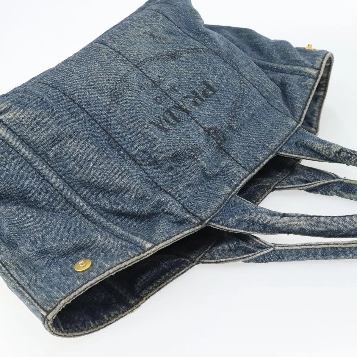 Prada Denim Canapa Tote