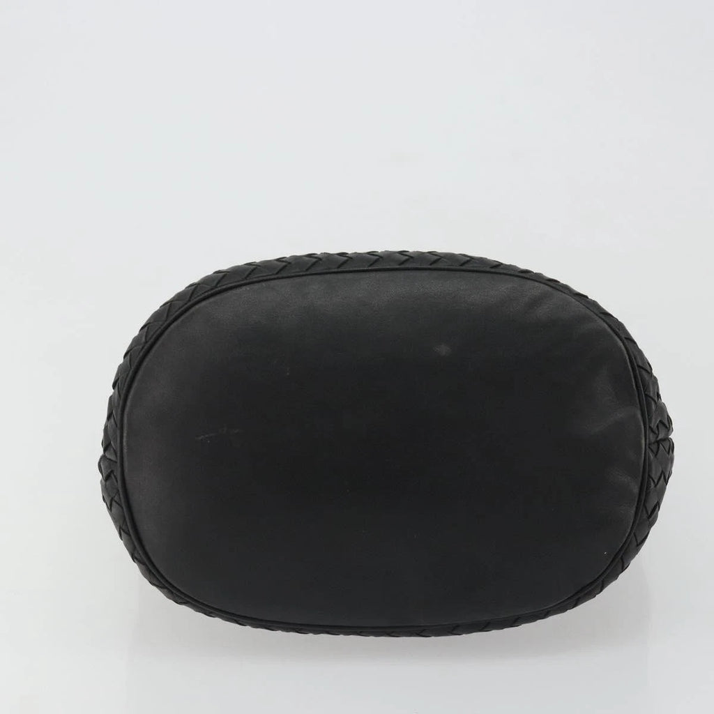Bottega Veneta Intrecciato Black Bucket Bag