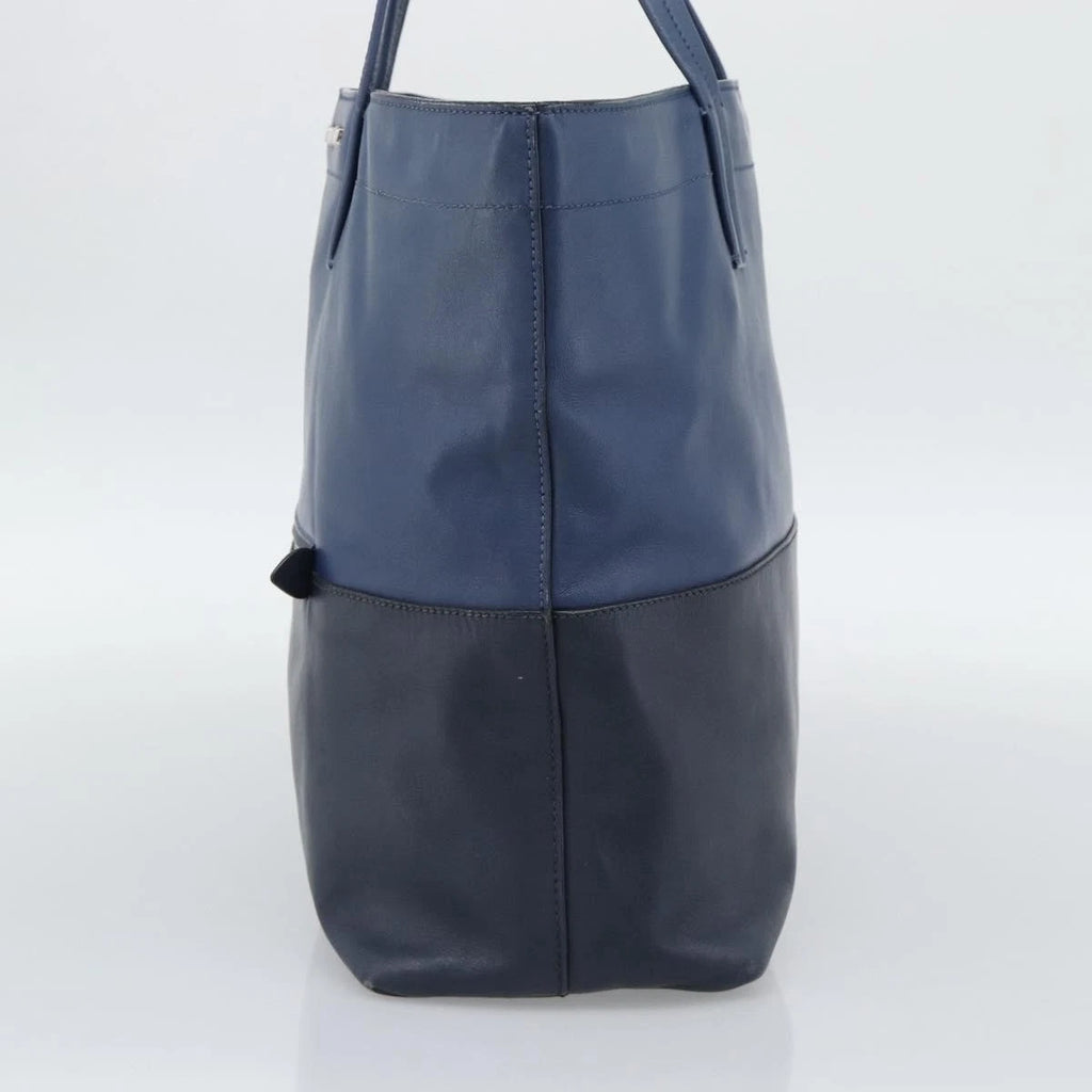 Miu Miu Blue Leather Tote