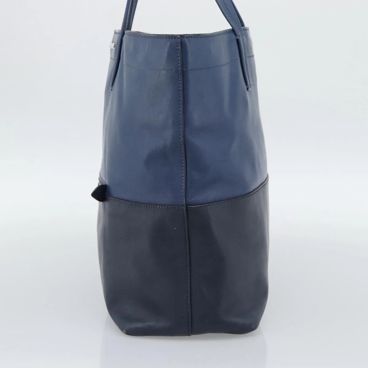 Miu Miu Blue Leather Tote