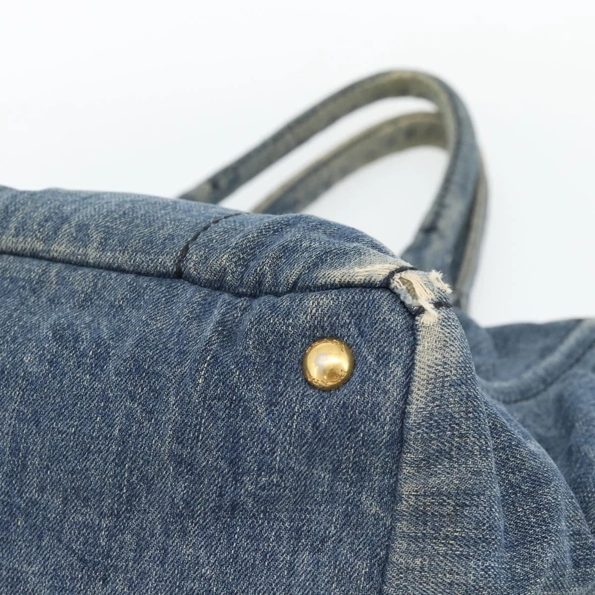 Prada Denim Canapa Tote