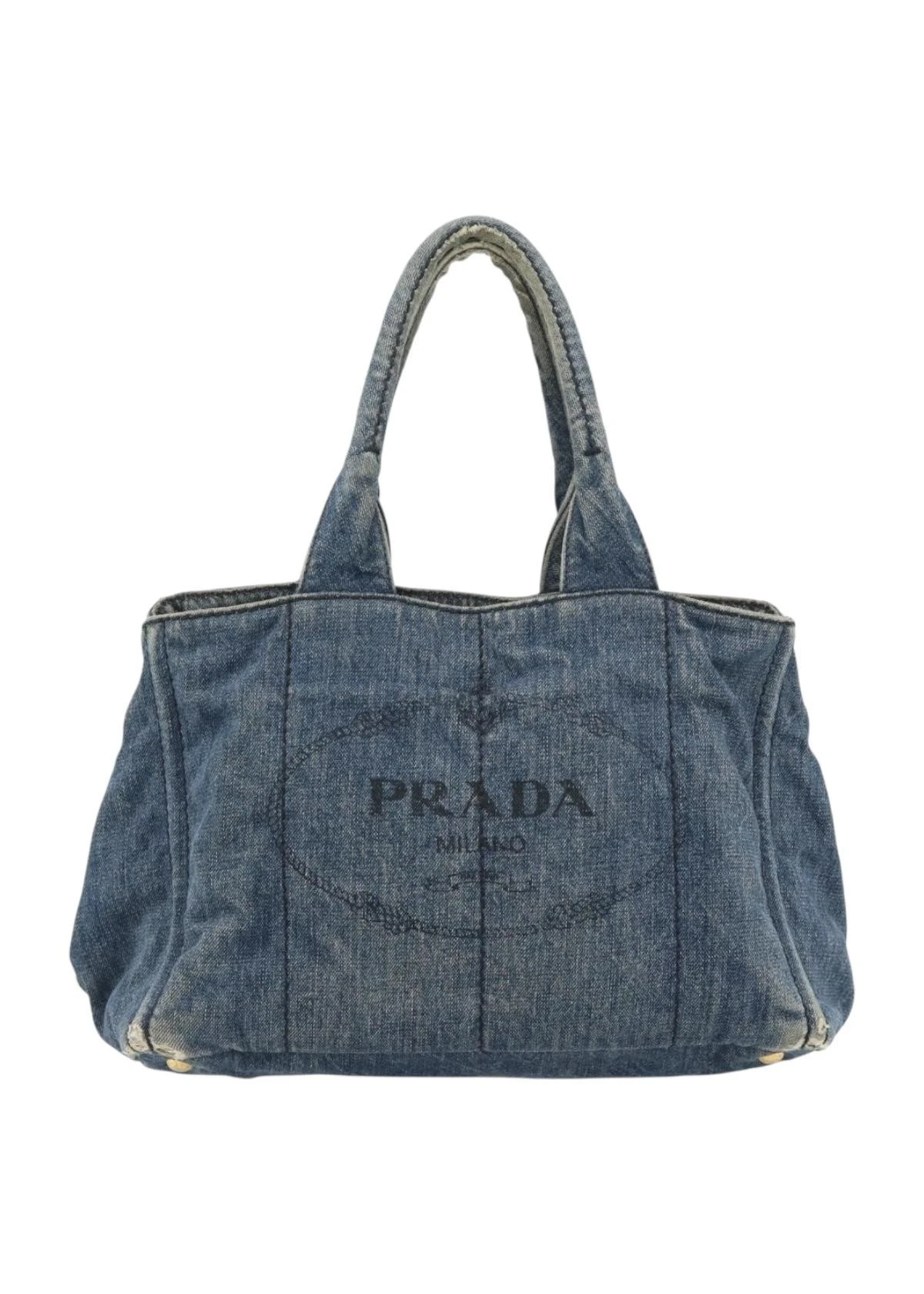 Prada Denim Canapa Tote