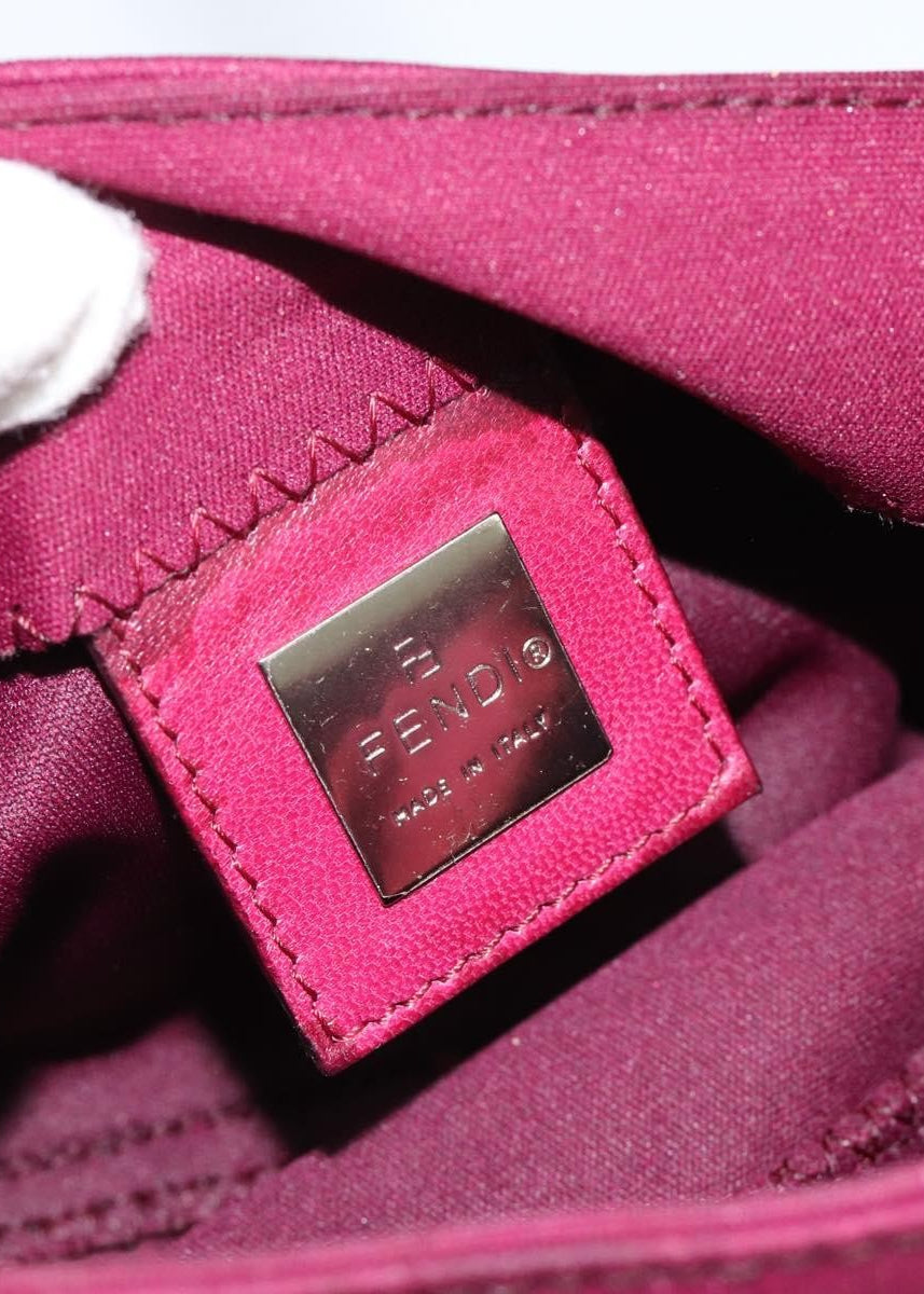 Fendi Pink Mamma Baguette interior detail