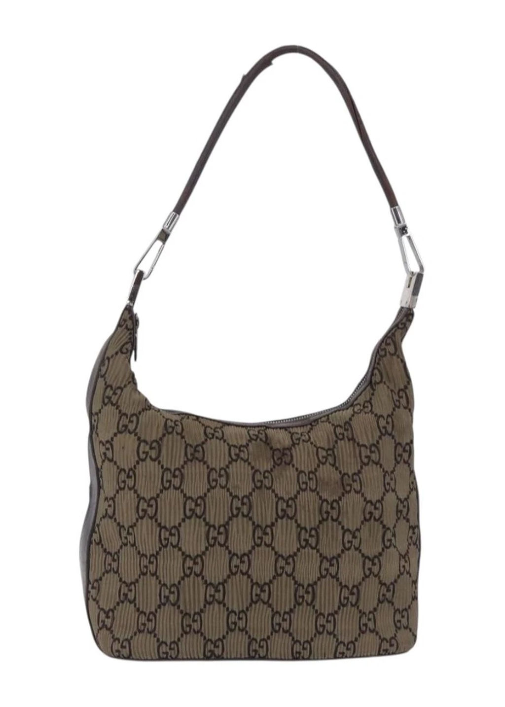 Gucci Monogram Pleated Shoulder Bag