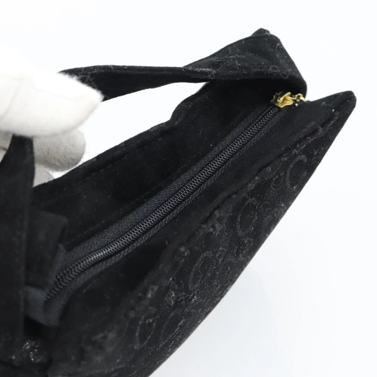 Celine Black Suede Mini Bag