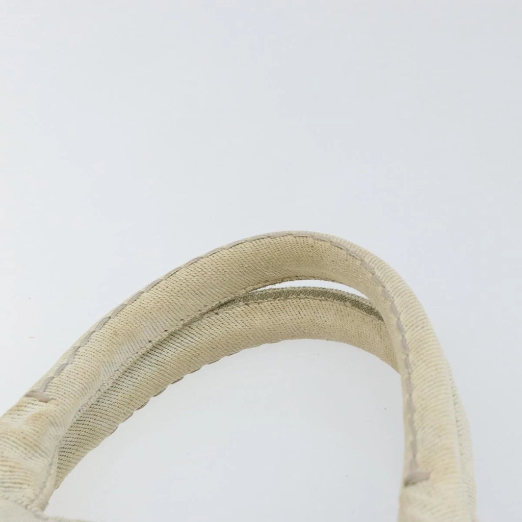 Prada White Canapa Tote