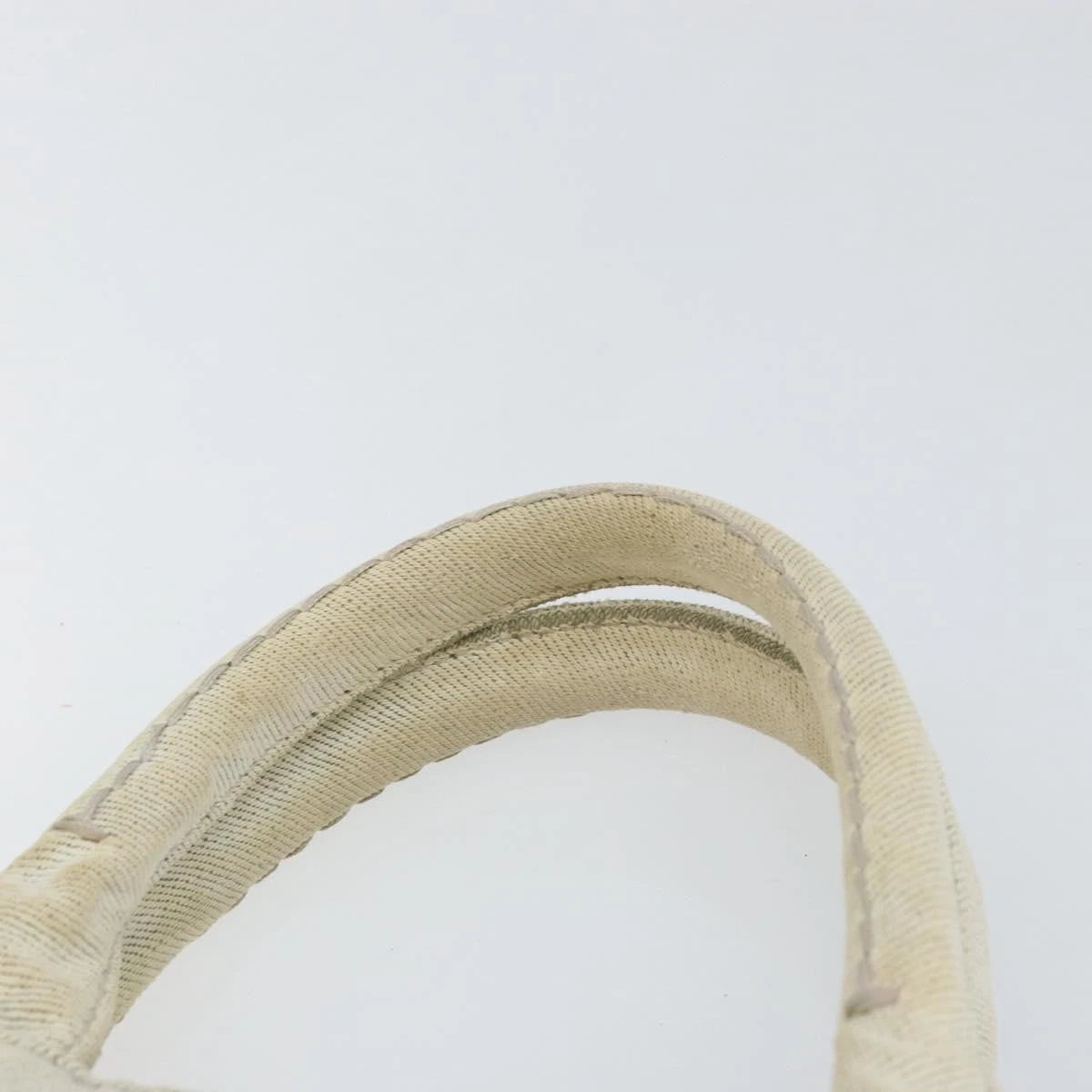 Prada White Canapa Tote