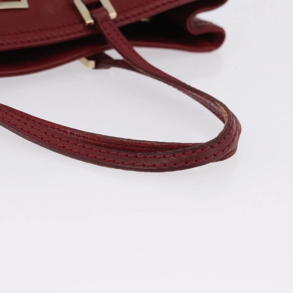 Fendi Red Leather Tote