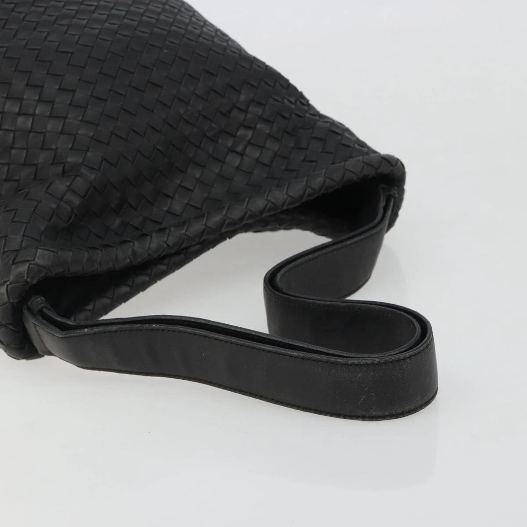 Bottega Veneta Intrecciato Black Bucket Bag