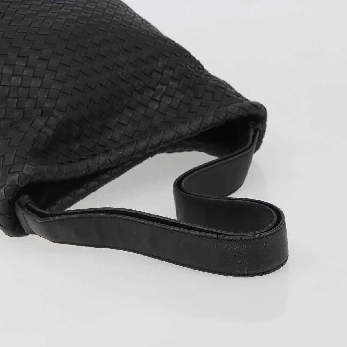 Bottega Veneta Intrecciato Black Bucket Bag