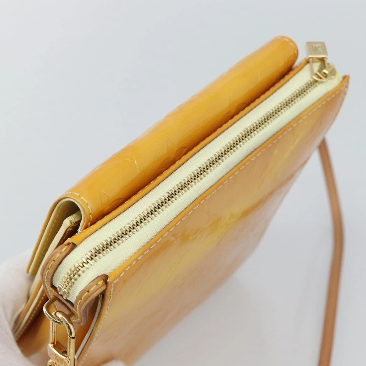 Louis Vuitton Yellow Vernis Handbag