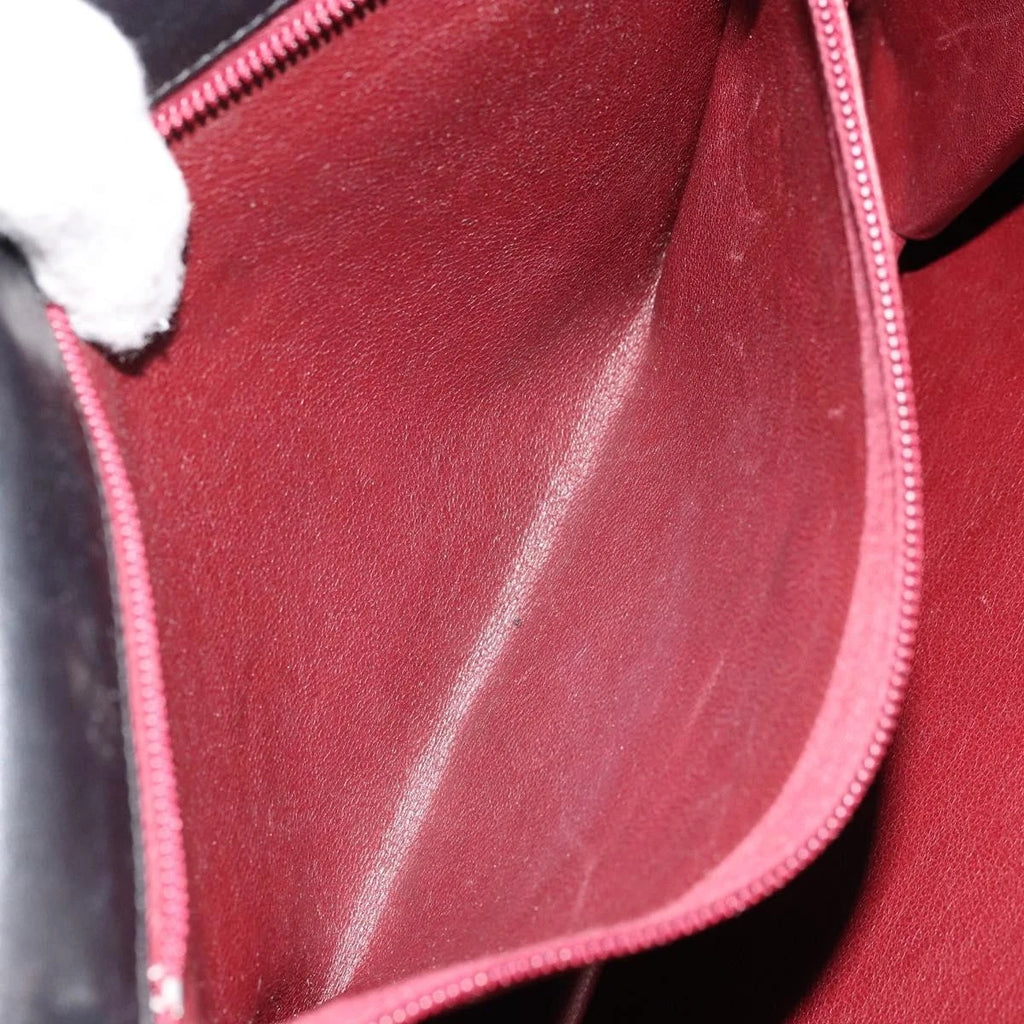 Chanel Black Leather and Cotton Tote