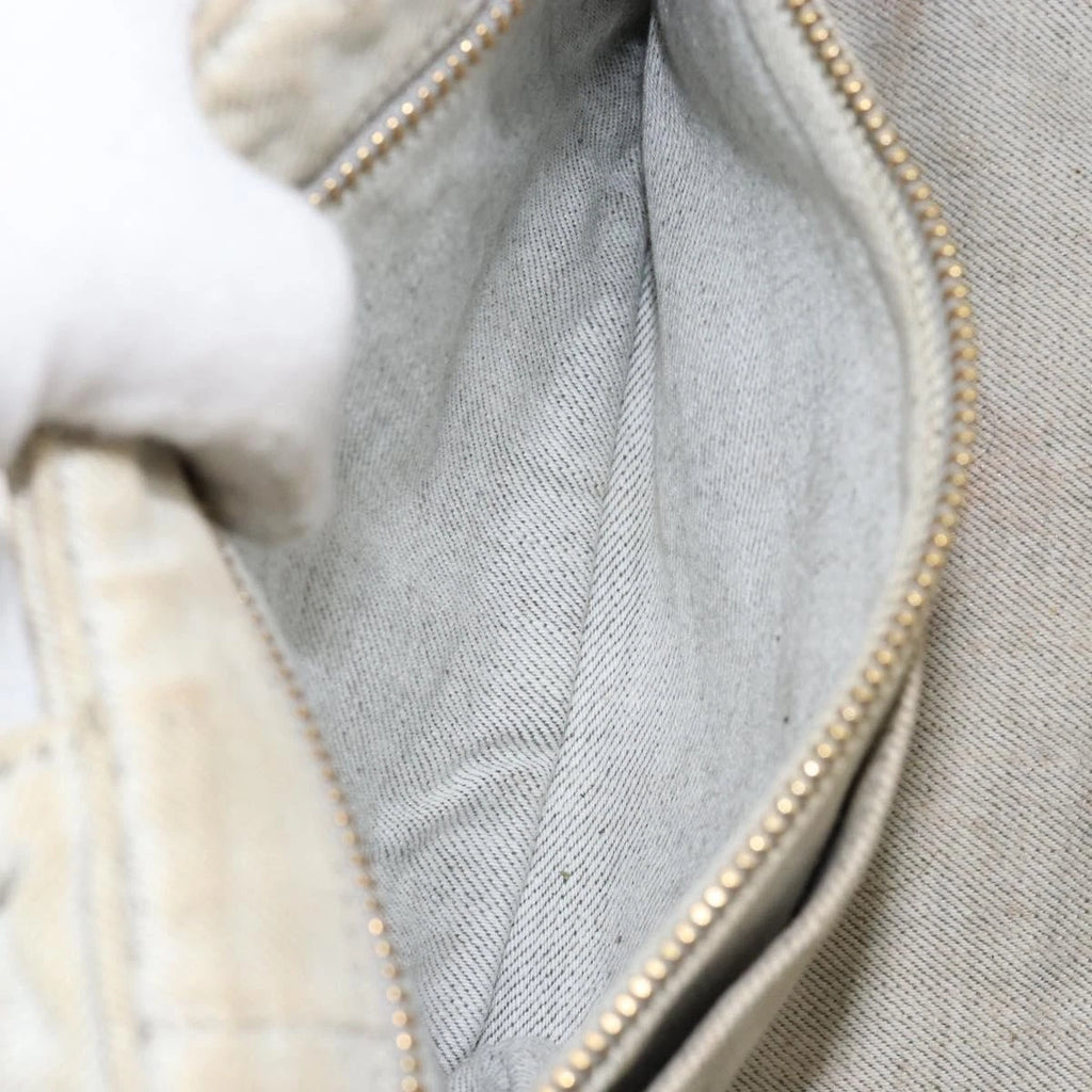 Prada White Canapa Tote