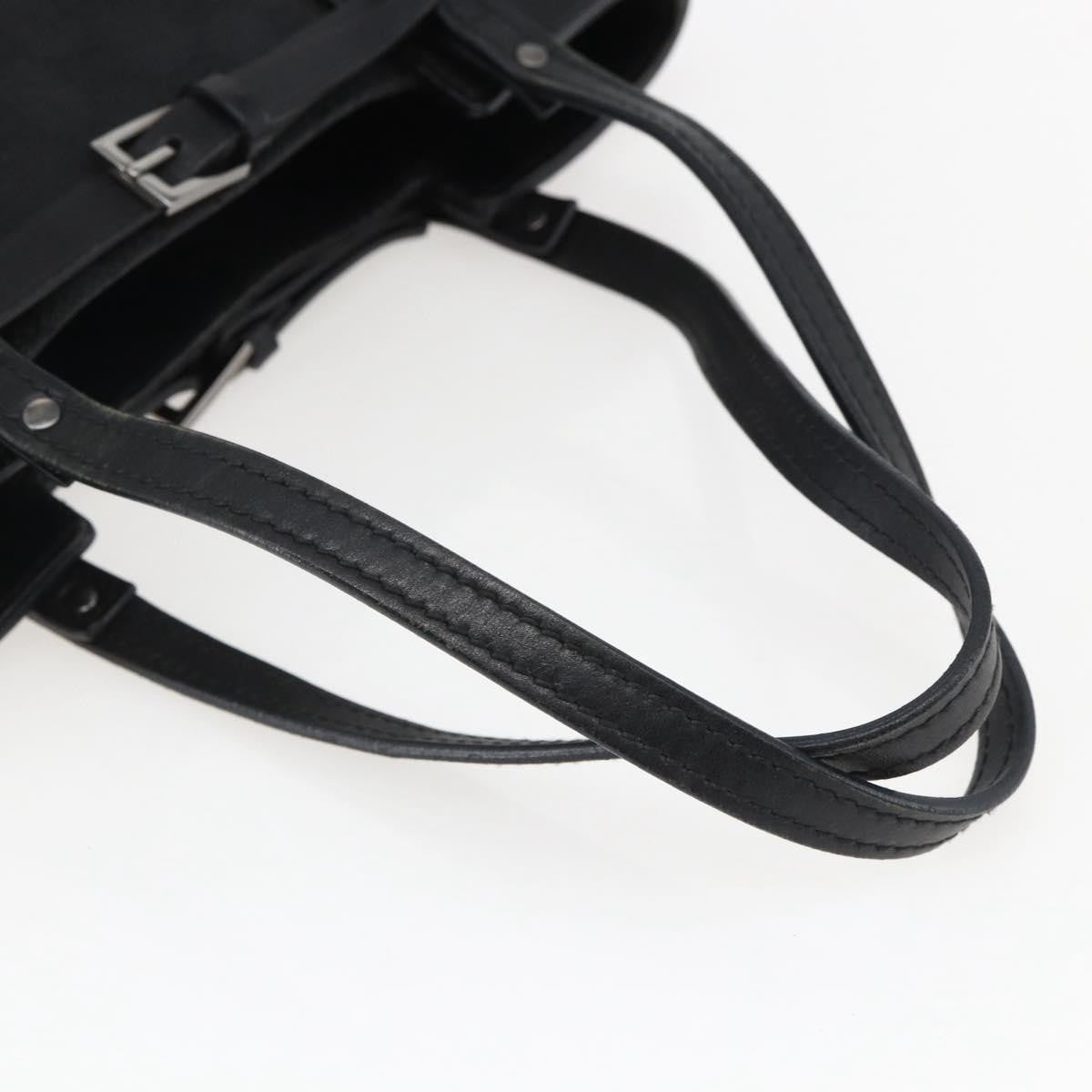 Gucci Black GG Canvas Tote straps