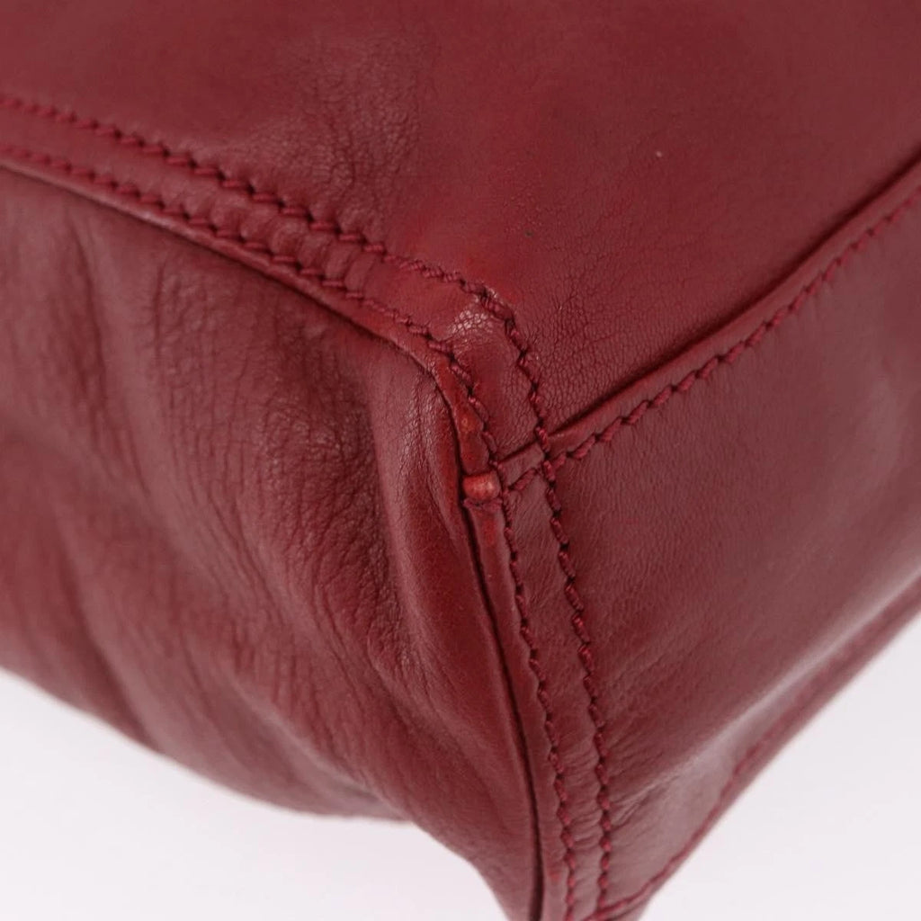 Fendi Red Leather Tote
