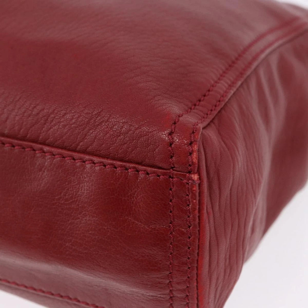 Fendi Red Leather Tote